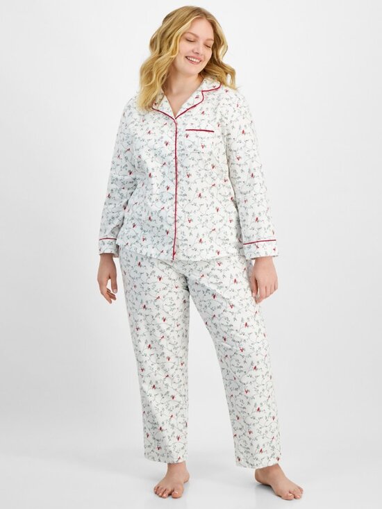 Charter Club Other - #1743 Charter Club Women's 2-Pc. Cotton Flannel Packaged Pajamas Set